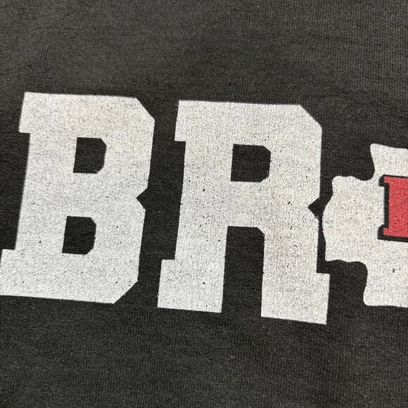 Kansas City Chiefs F%*K Tom Brady Arrowhead Logo Crewneck Sweatshirt Black XL - Picture 4 of 7